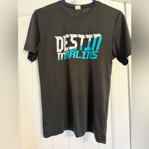 Destin Marlins Black T-Shirt - Large Youth